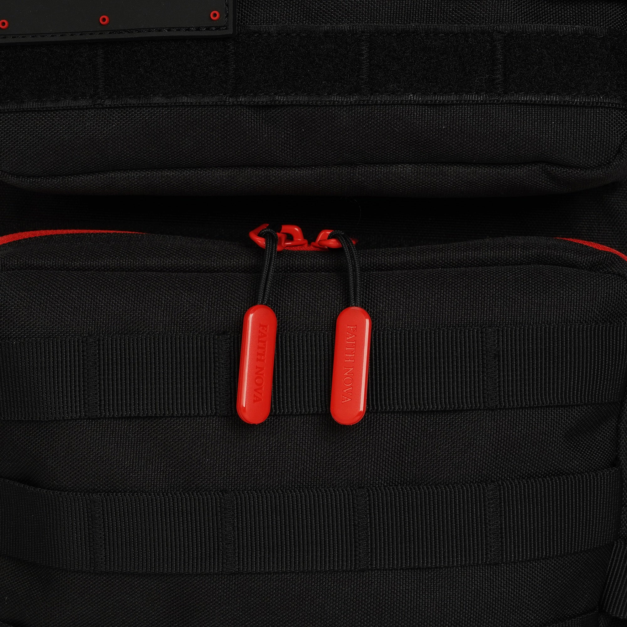 Faith-Inspired EDC Performance Backpack 25L - Black Red