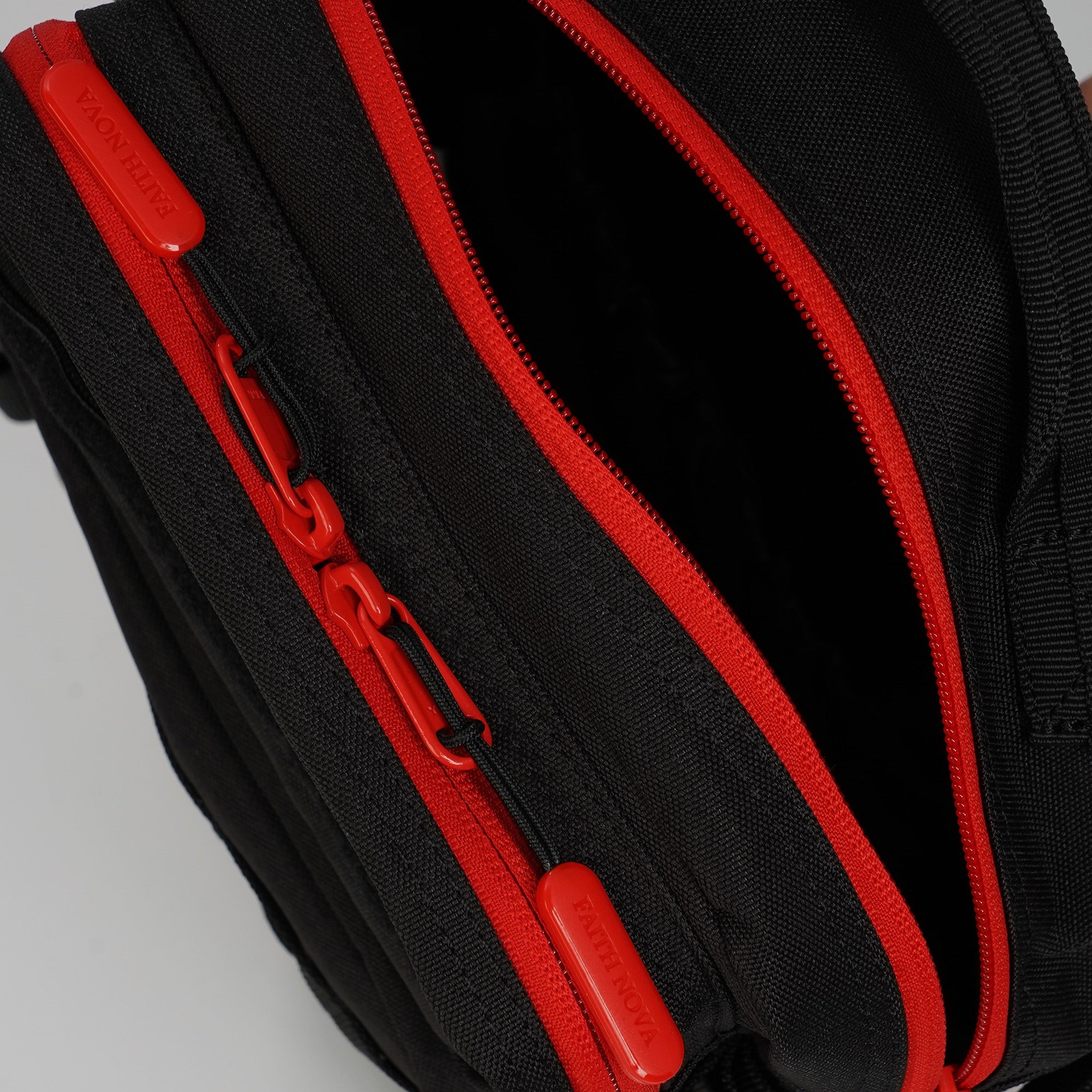 Faith-Inspired EDC Mini Backpack 9L - Black Red