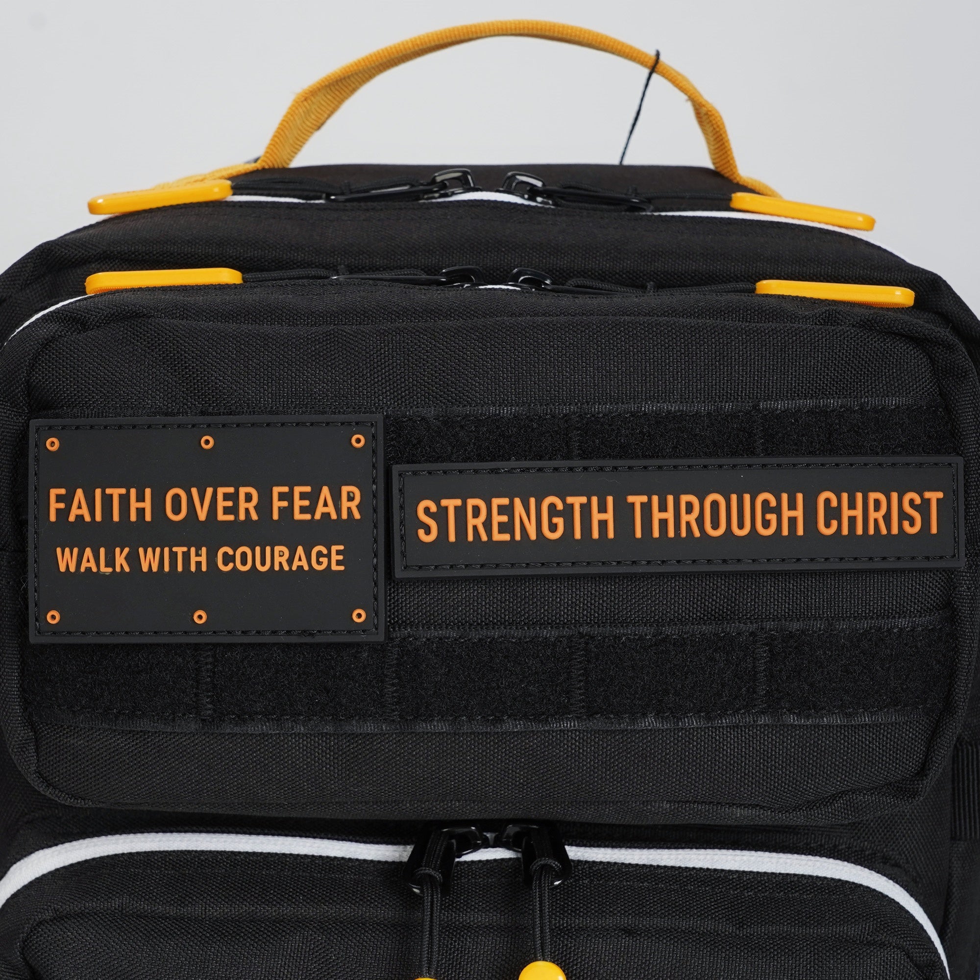 Faith-Inspired EDC Performance Backpack 15L - Black Orange