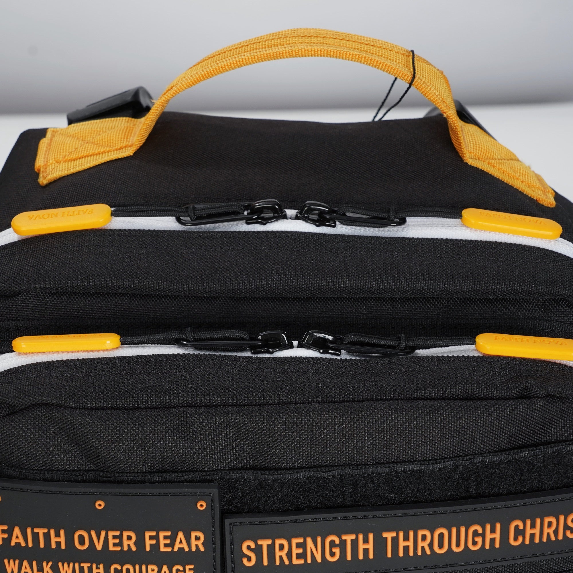 Faith-Inspired EDC Performance Backpack 15L - Black Orange