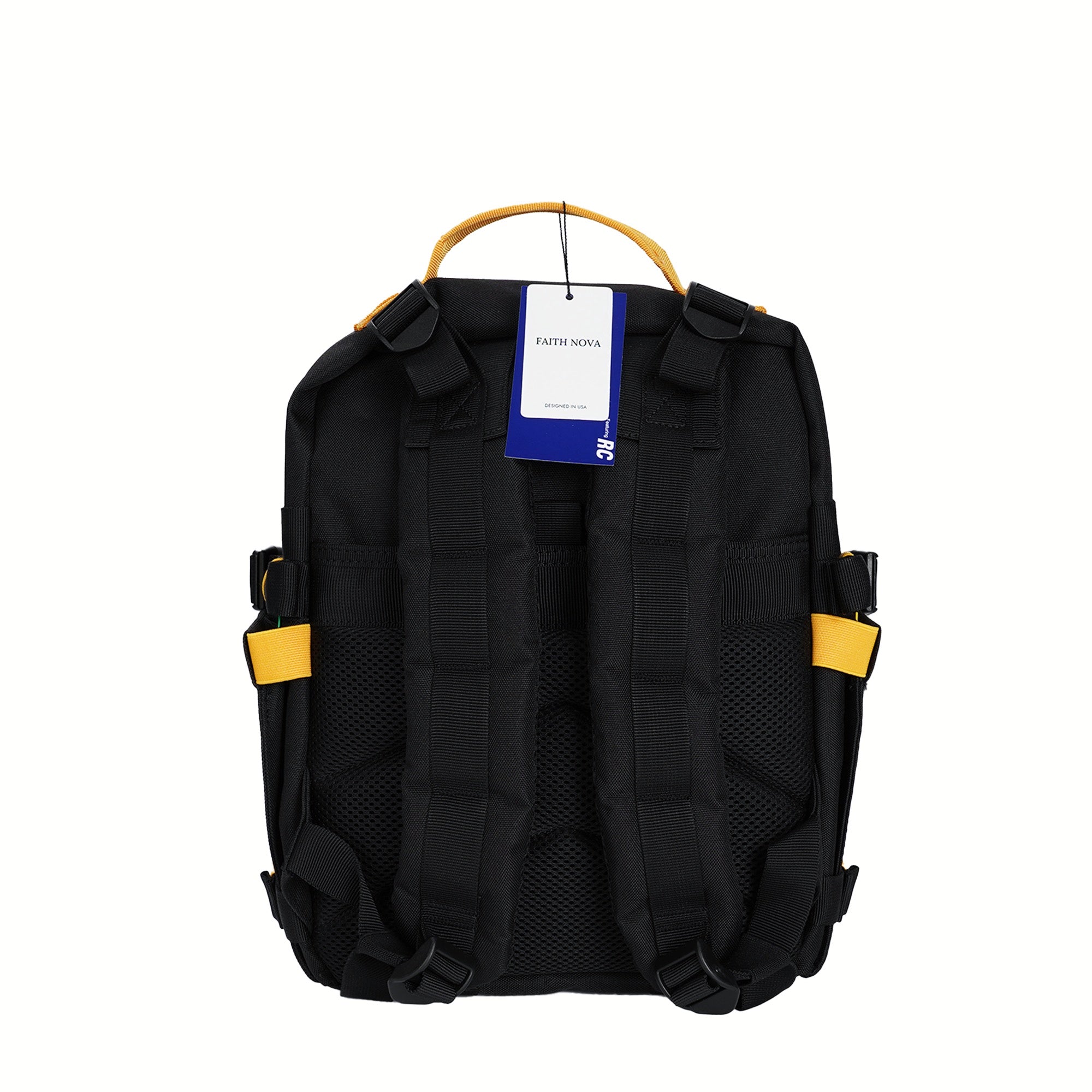 Faith-Inspired EDC Performance Backpack 15L - Black Orange