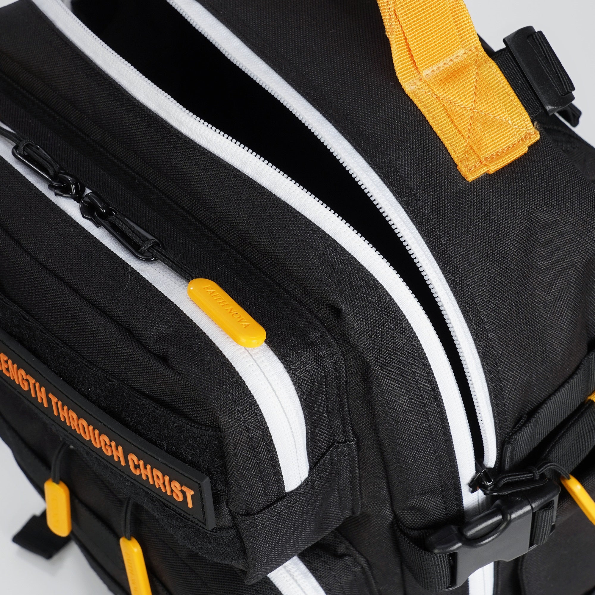 Faith-Inspired EDC Performance Backpack 15L - Black Orange