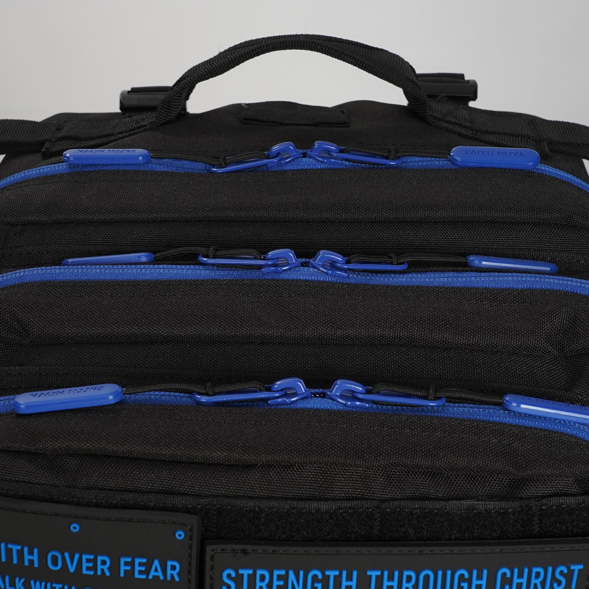Faith-Inspired EDC Performance Backpack 35L - Black Blue