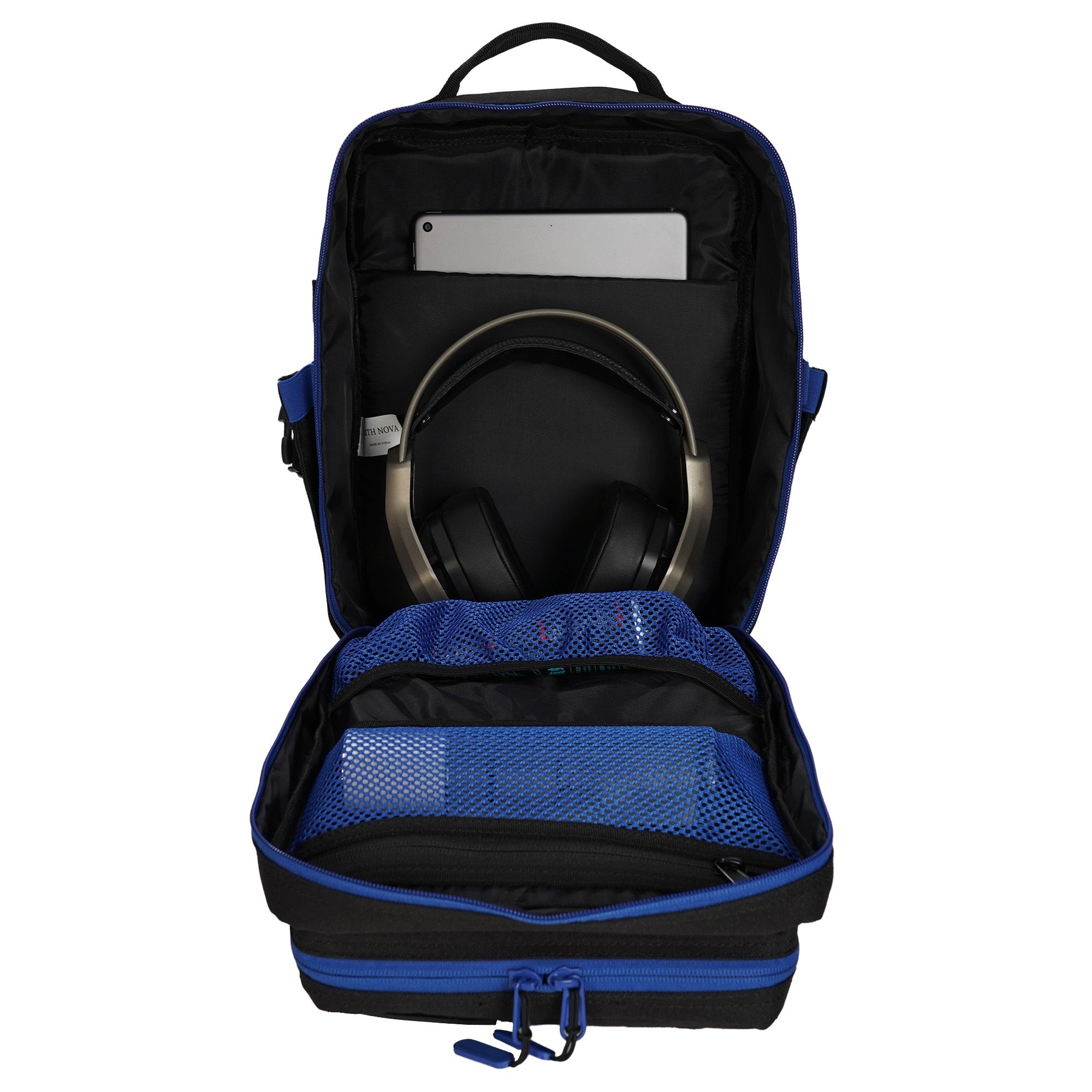 Faith-Inspired EDC Performance Backpack 25L - Black Blue