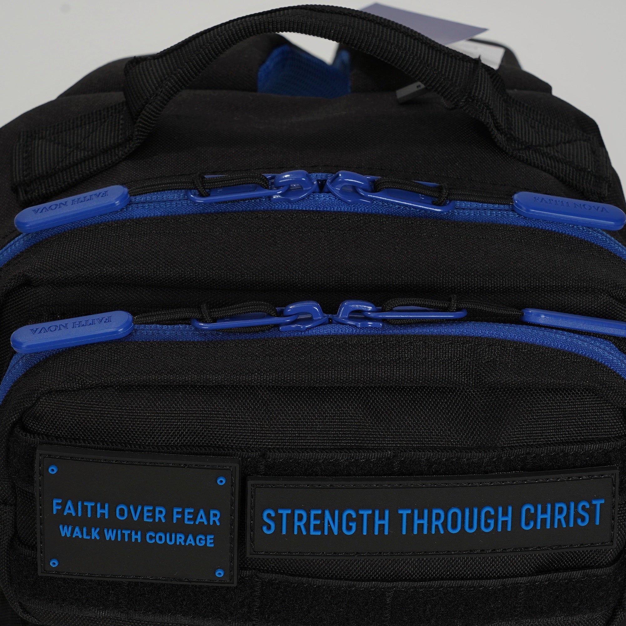 Faith-Inspired EDC Mini Backpack 9L - Black Blue