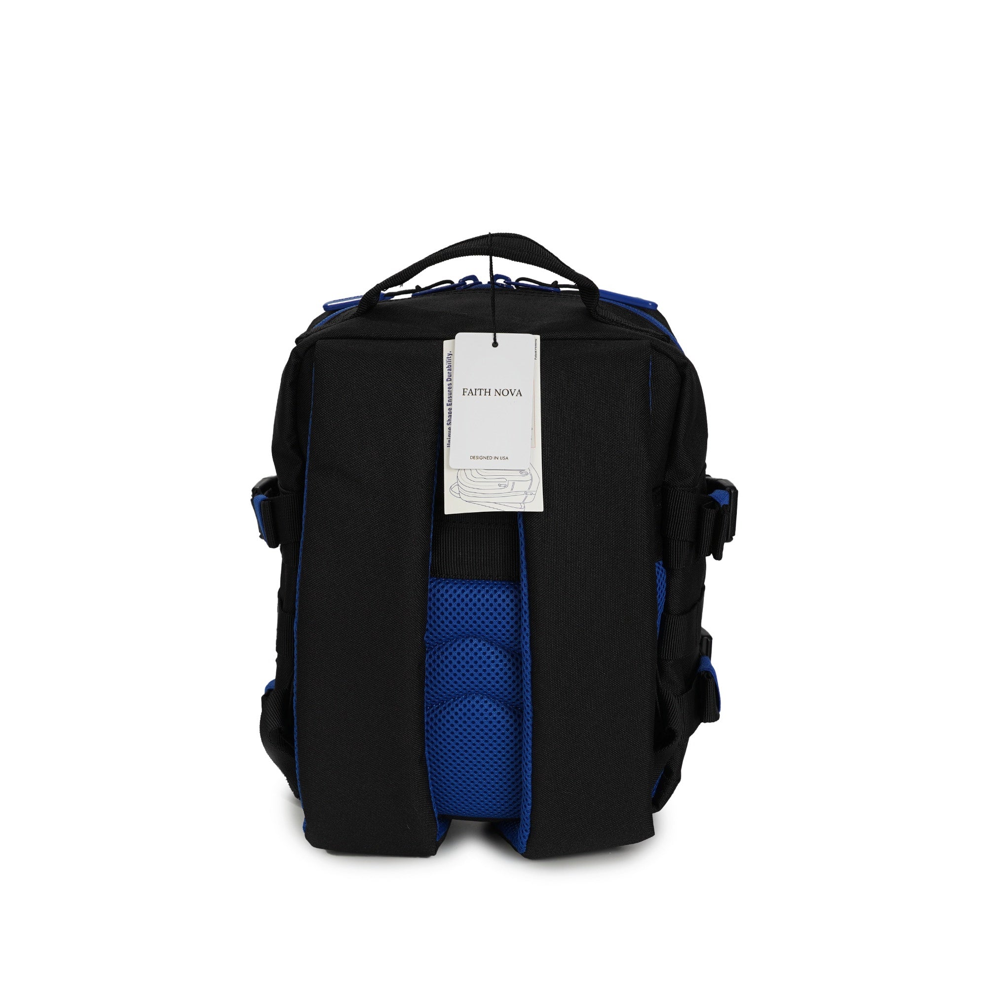 Faith-Inspired EDC Mini Backpack 9L - Black Blue