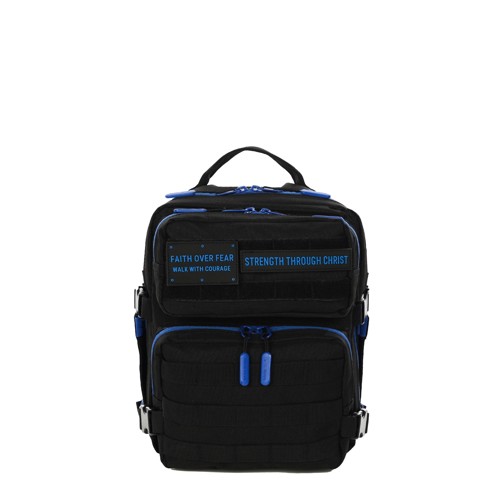 Faith-Inspired EDC Performance Backpack 15L - Black Blue