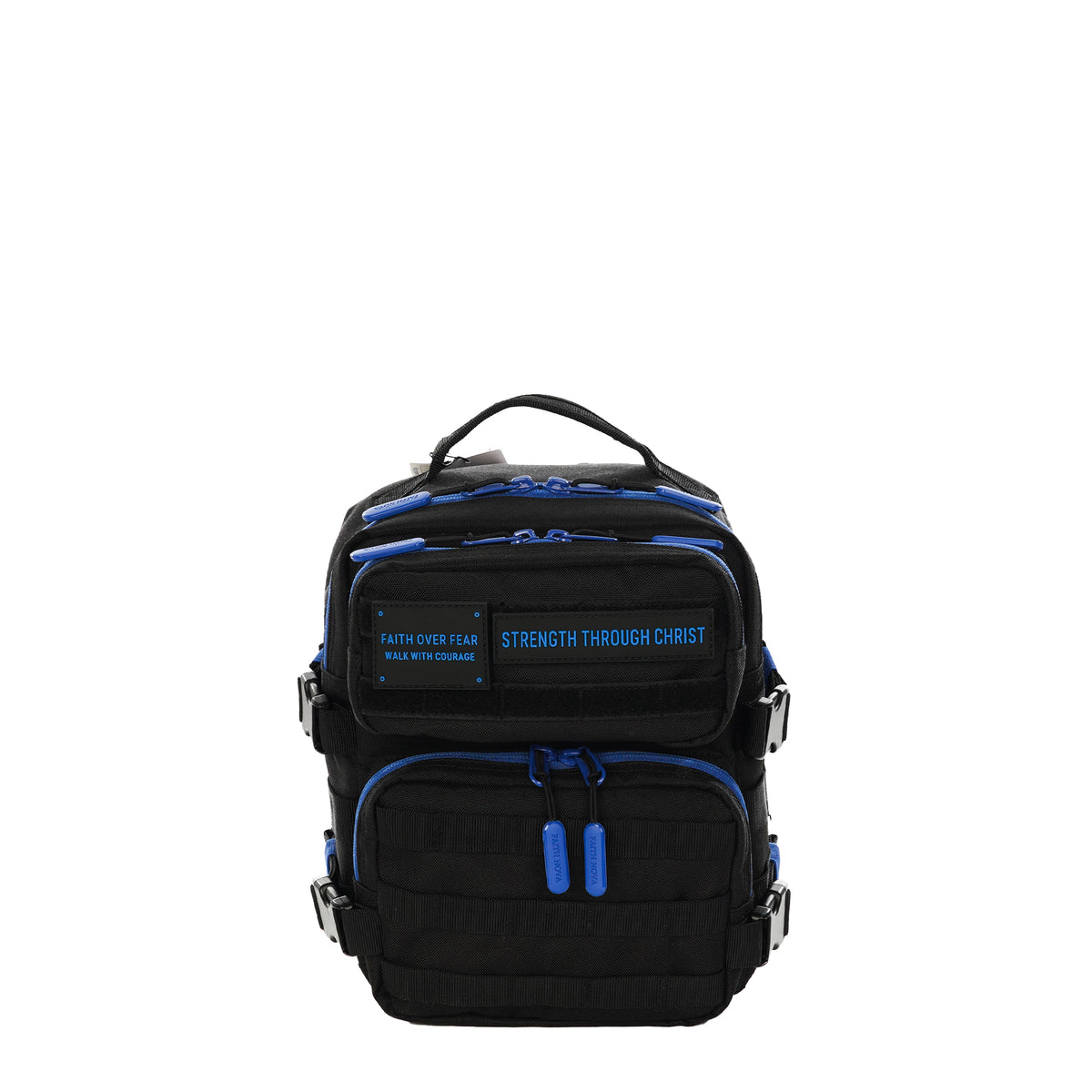 Faith-Inspired EDC Mini Backpack 9L - Black Blue