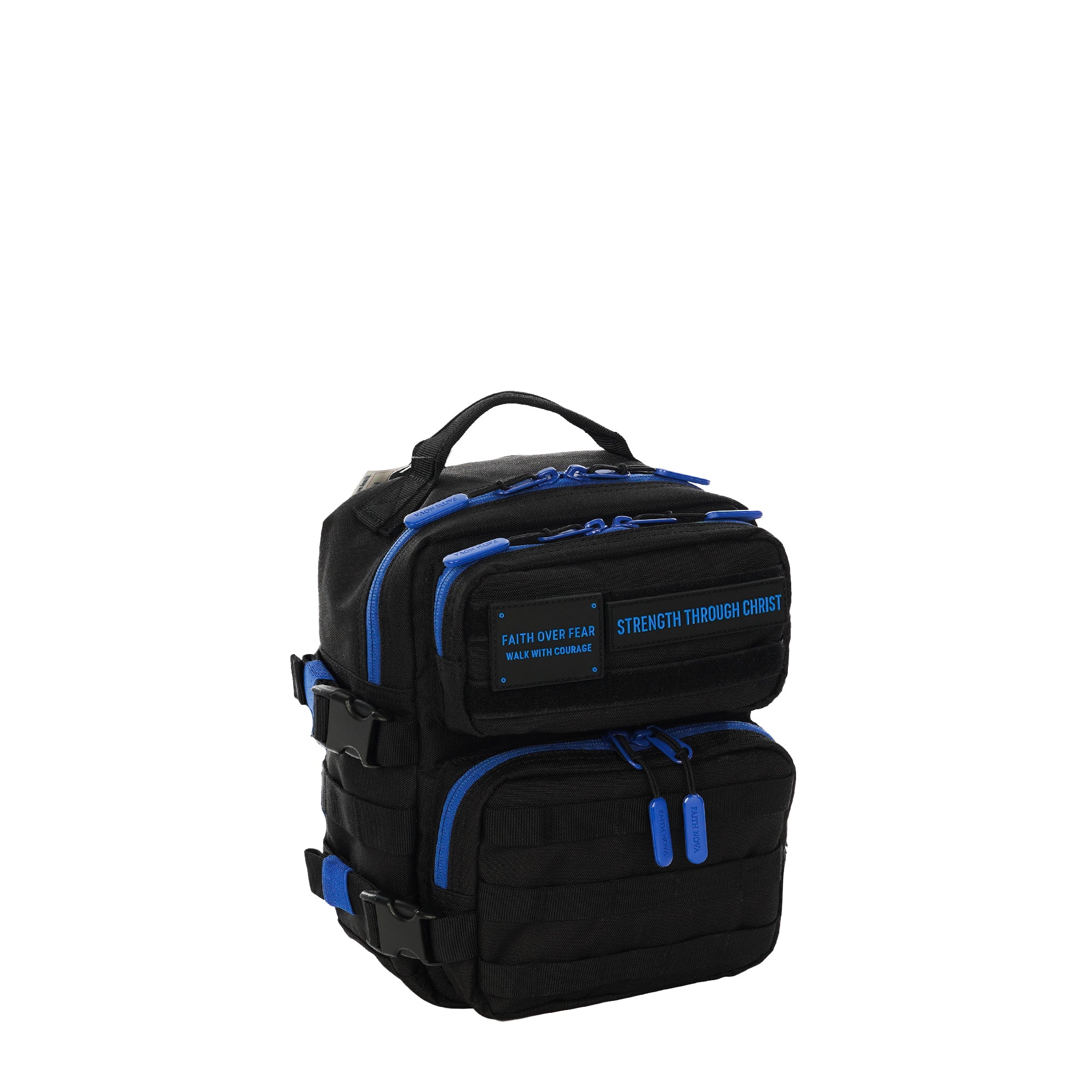 Faith-Inspired EDC Mini Backpack 9L - Black Blue