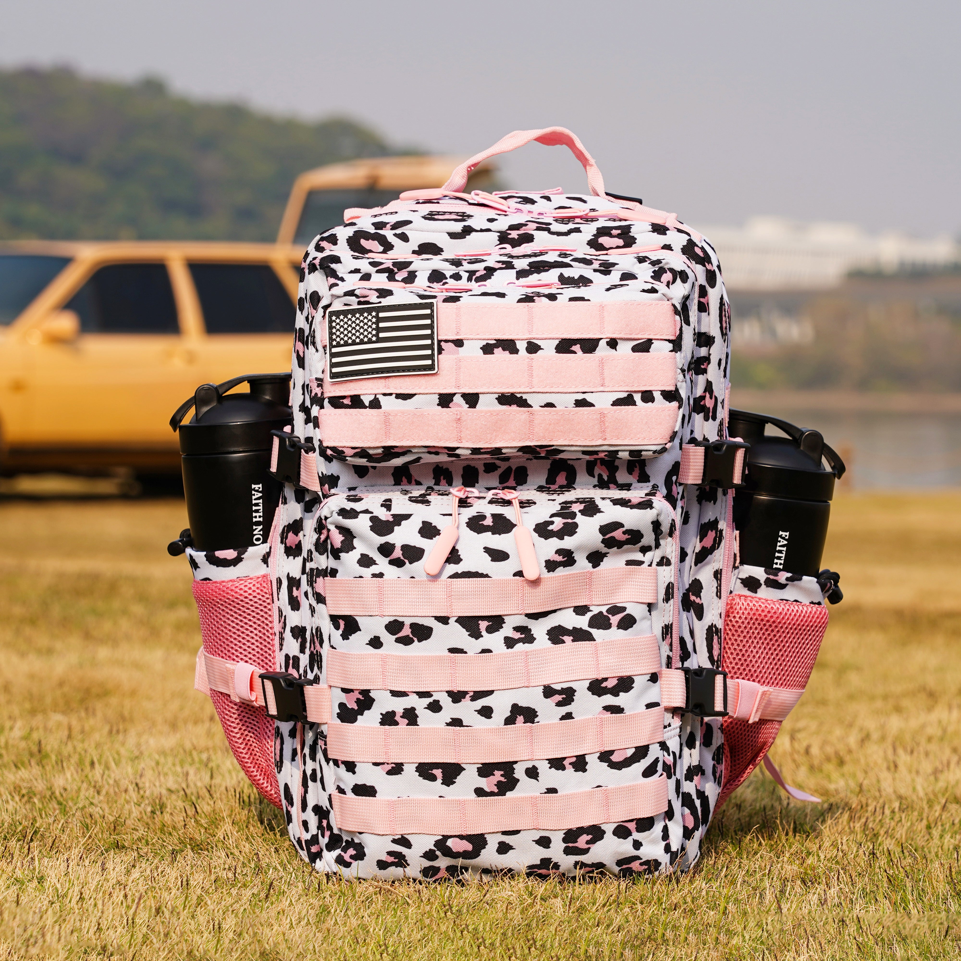 Mission 45L Backpack – Pink Leopard