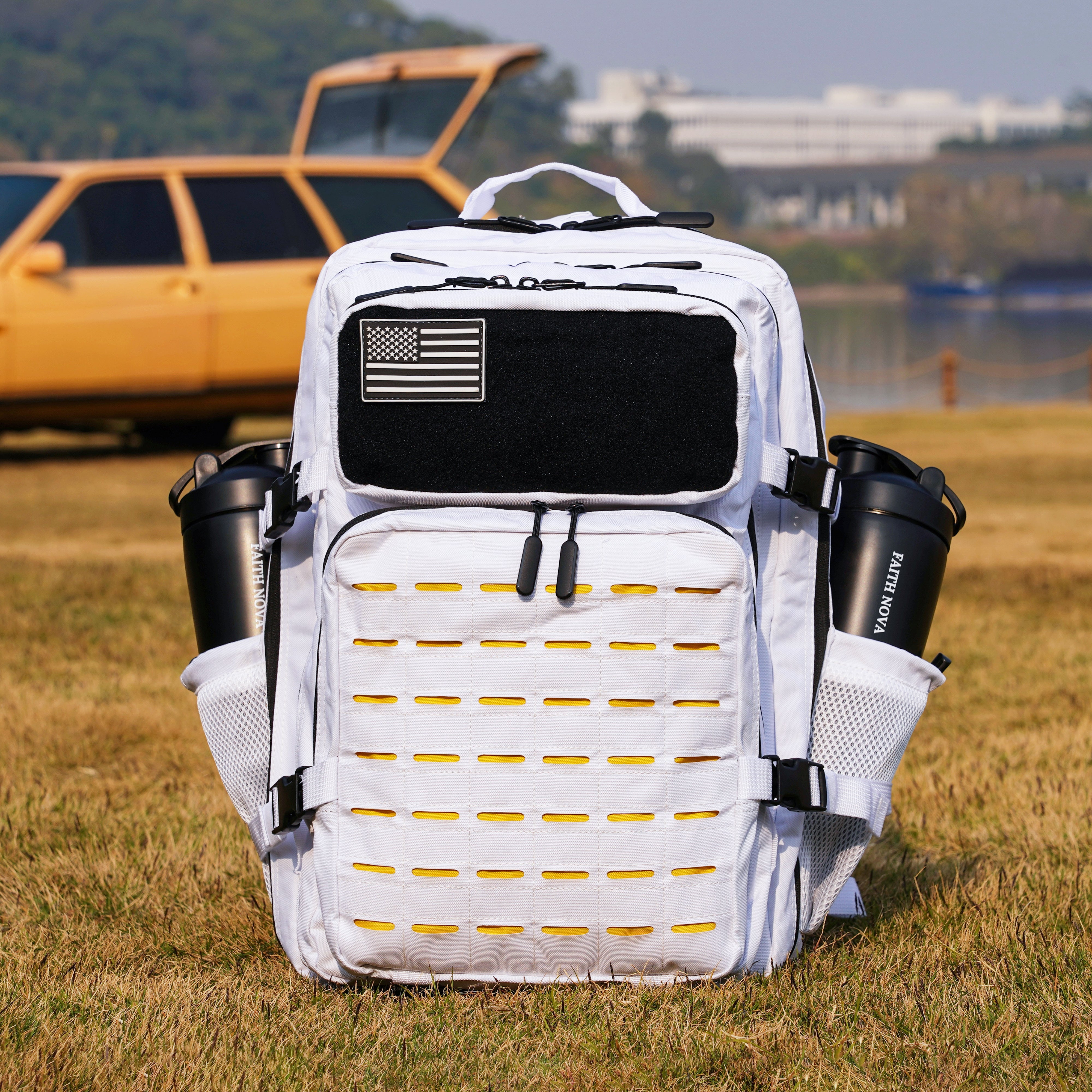 Mission 45L Active Backpack – Full Panel White