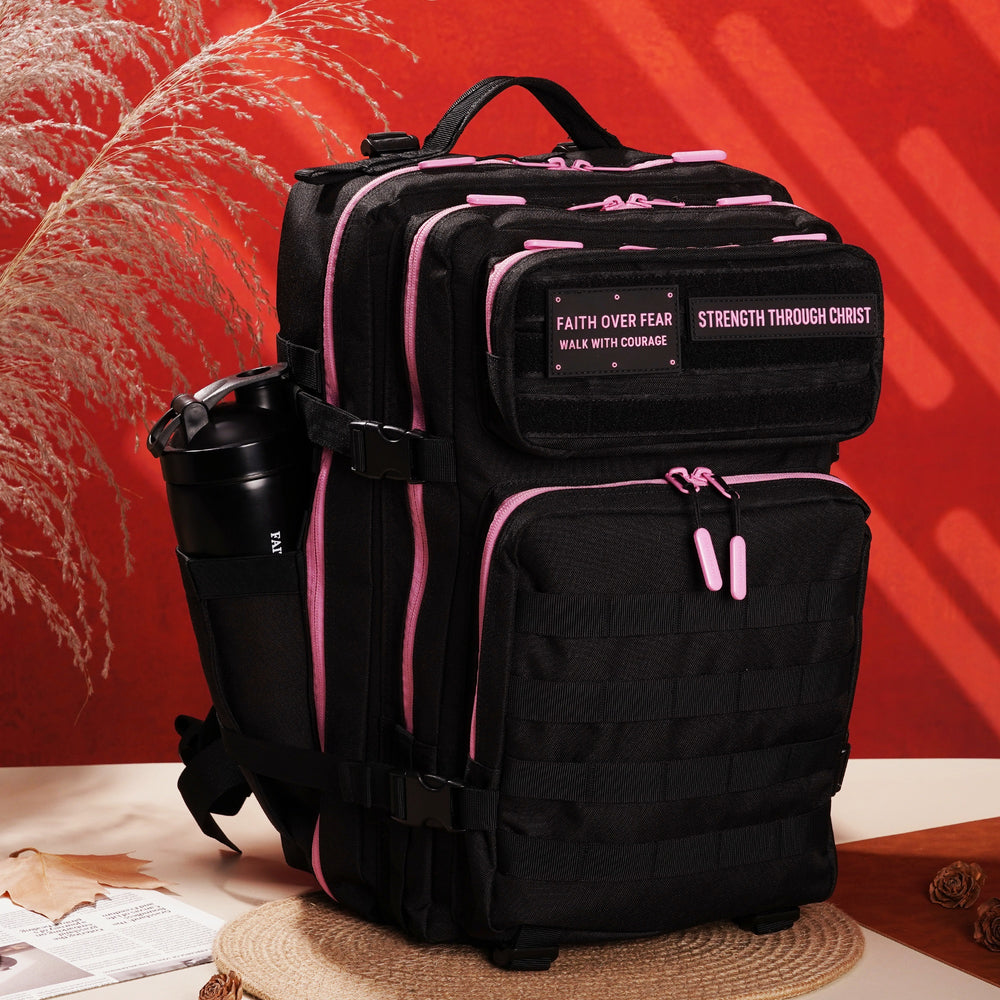 Faith-Inspired EDC Performance Backpack 45L - Black Pink – Faith Nova