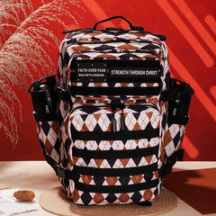 Faith-Inspired EDC Performance Backpack 45L - Argyle Khaki