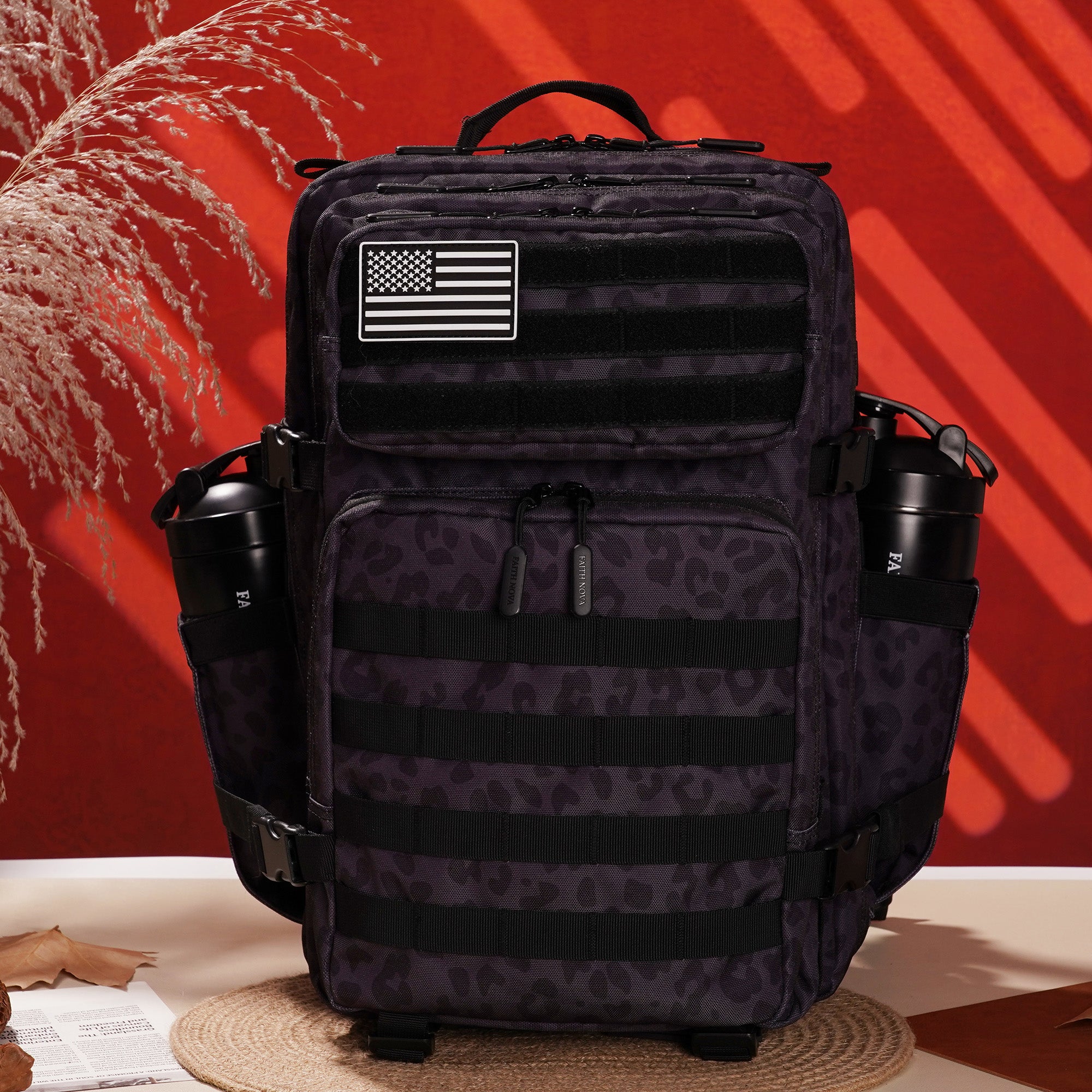 JOJO Anime Patch EDC Performance Backpack 35L / 45L - Black Leopard