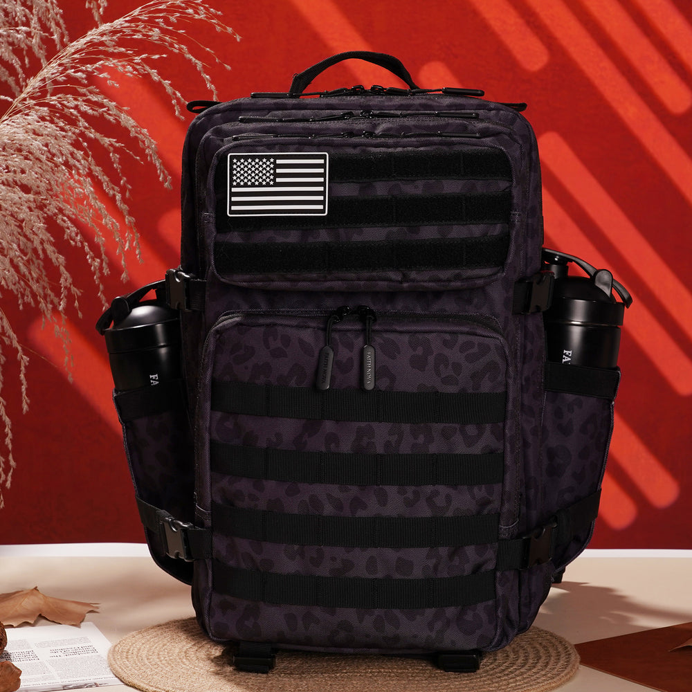 Faith-Inspired EDC Performance Backpack 45L - Black Leopard – Faith Nova