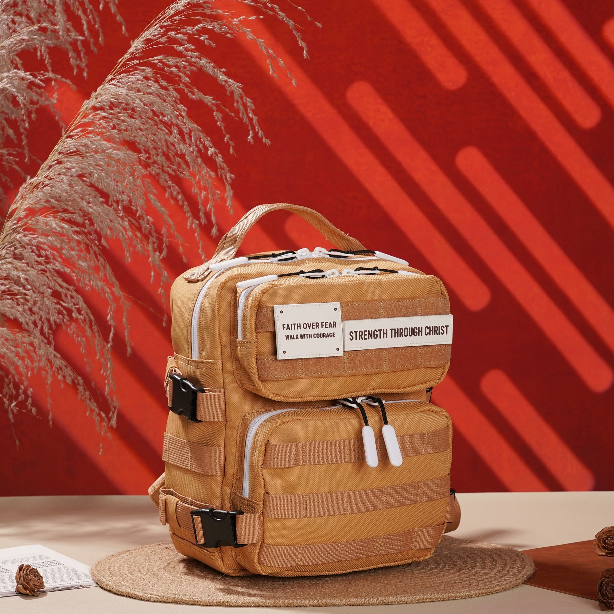 Faith-Inspired EDC Mini Backpack 9L - Toffee