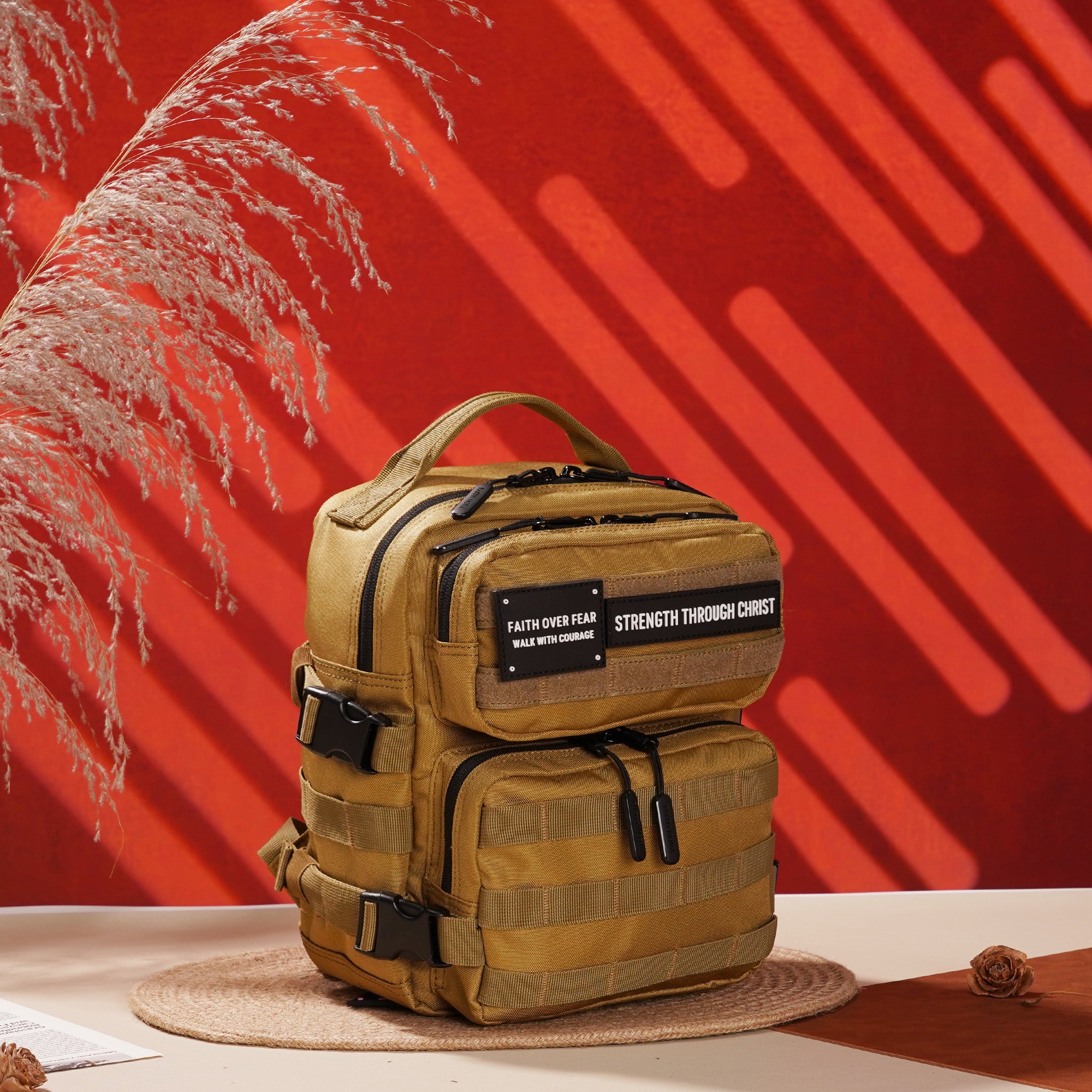 Faith-Inspired EDC Mini Backpack 9L - Khaki