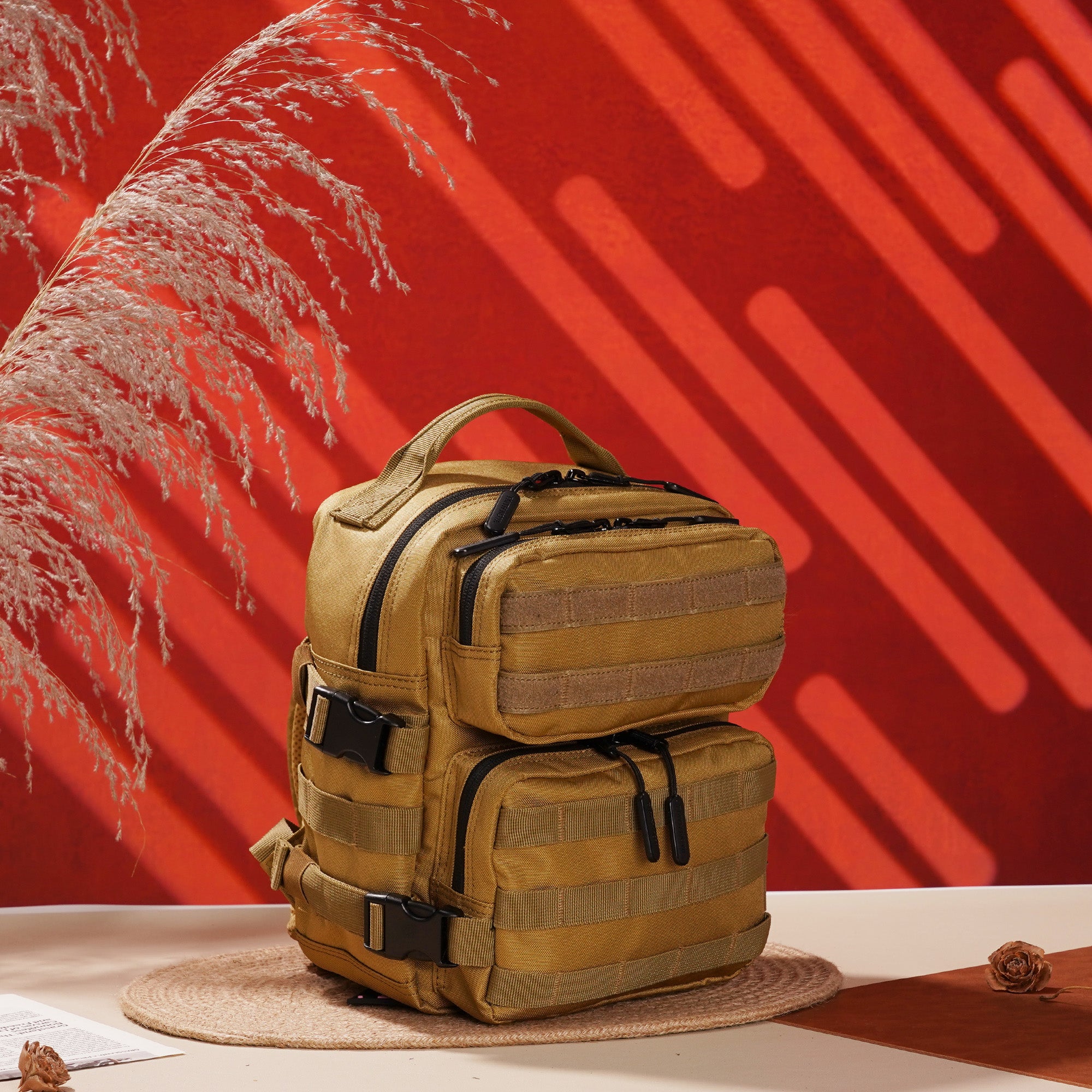 Faith-Inspired EDC Mini Backpack 9L - Khaki