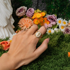 Virgin Mary Medal Ring – Christian Gold-Plated Faith Jewelry for Women & Men