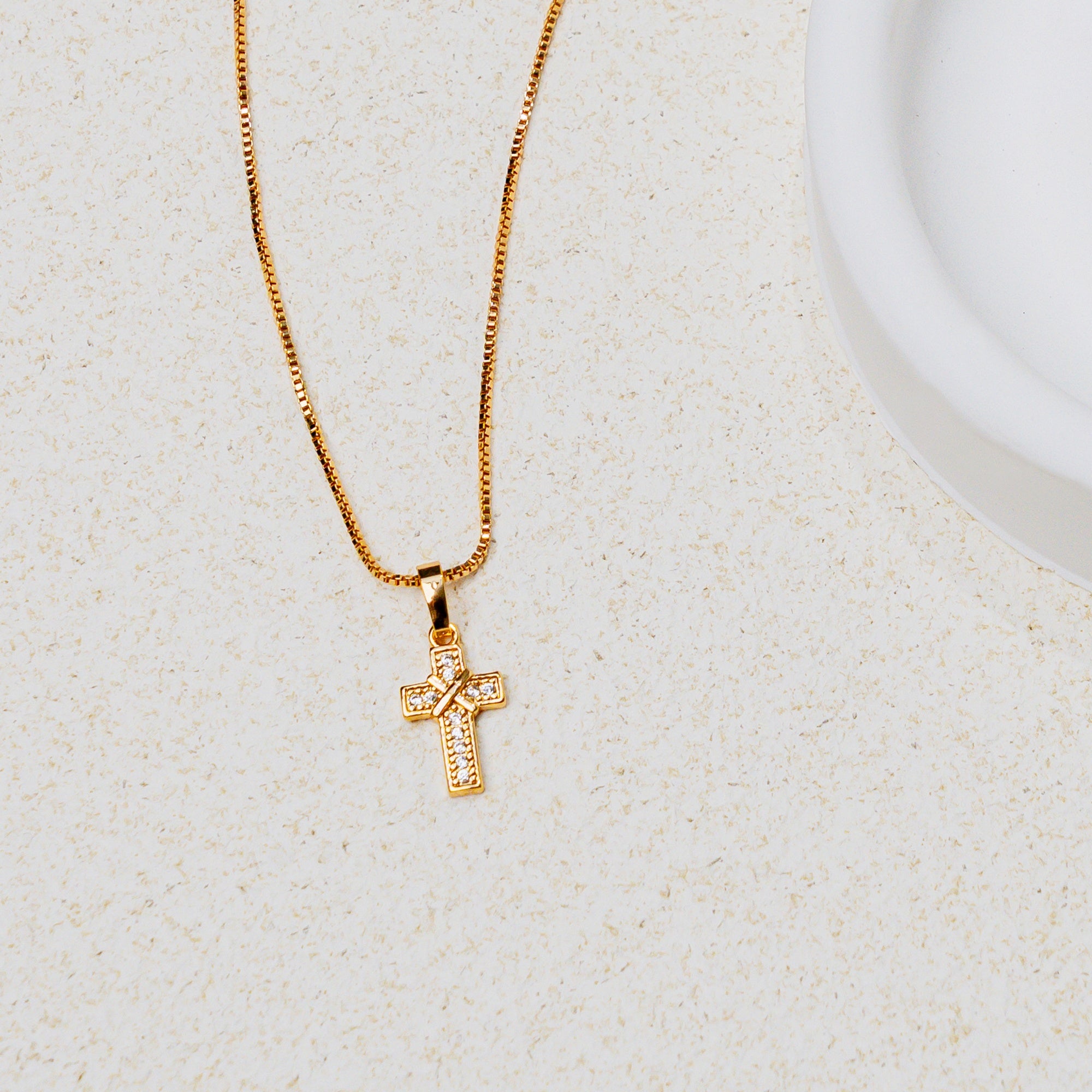 Faith & Grace Cross Necklace – Christian Jewelry of Light & Blessing