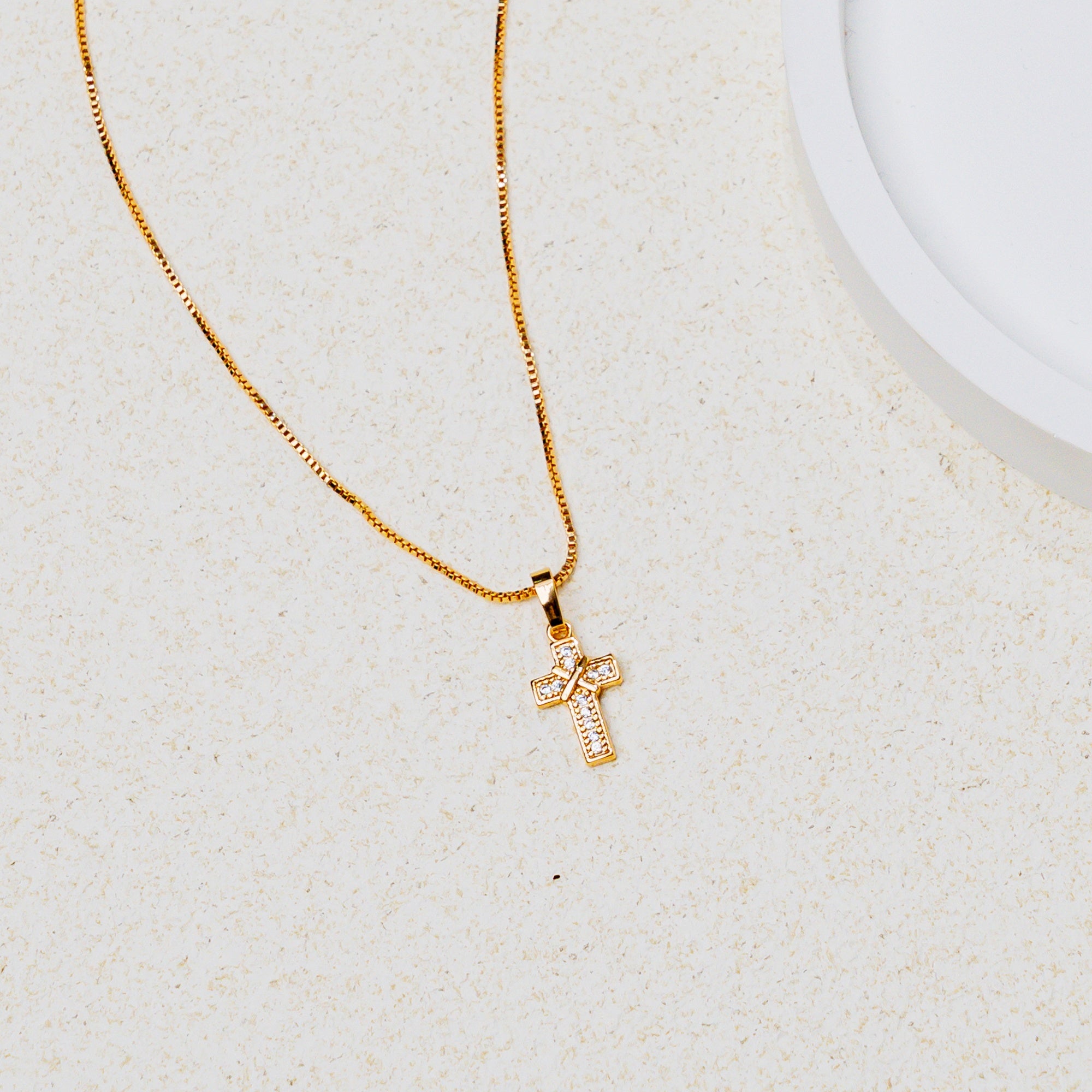 Faith & Grace Cross Necklace – Christian Jewelry of Light & Blessing