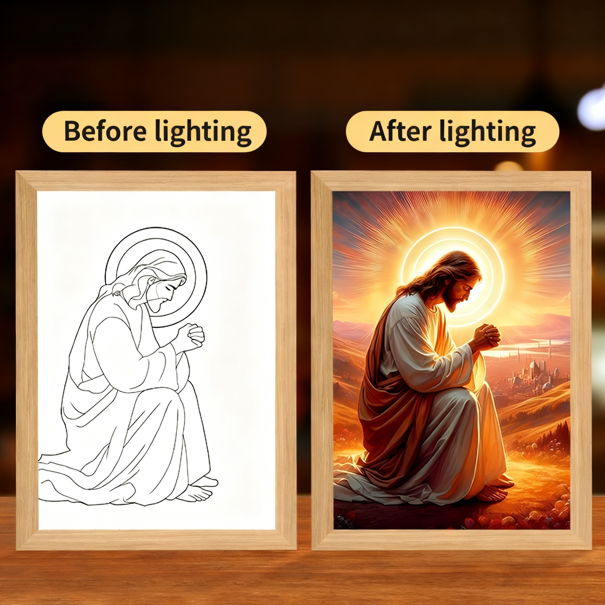 God-Inspired Creative DIY Light-Up Flower Glowing Ornament