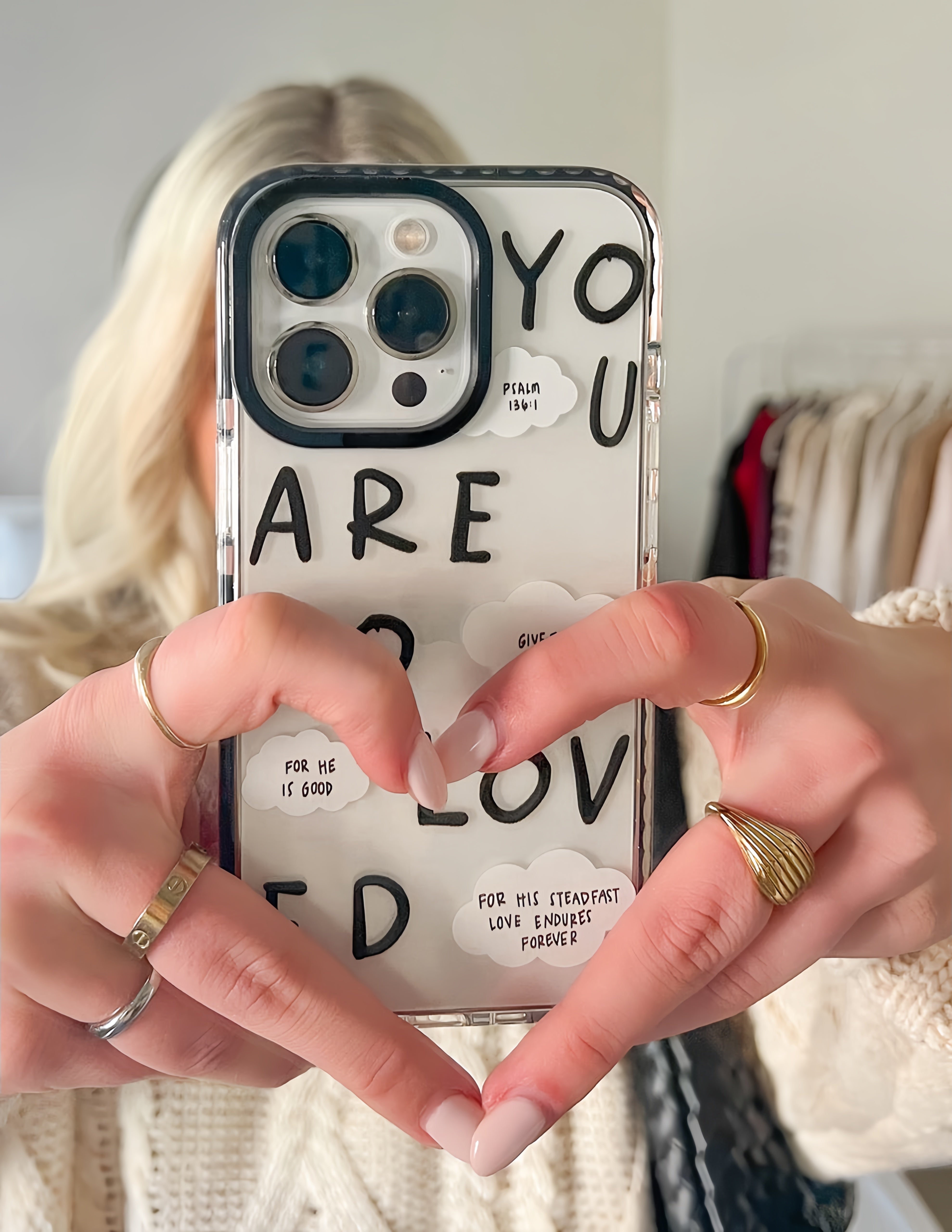 Black You Are So Loved Phone Case