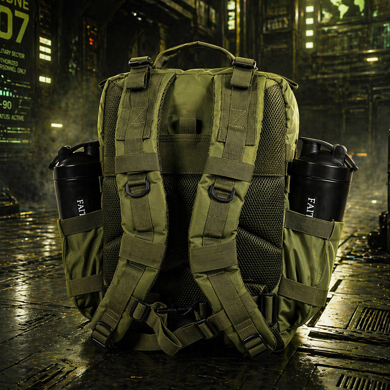 AOT Anime Patch EDC Performance Backpack 35L / 45L - Green