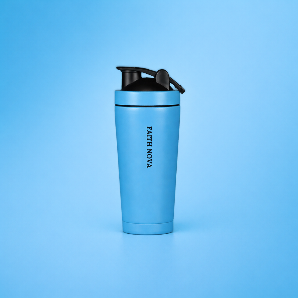 24oz Stainless Steel Faith Nova Deep Blue Shaker