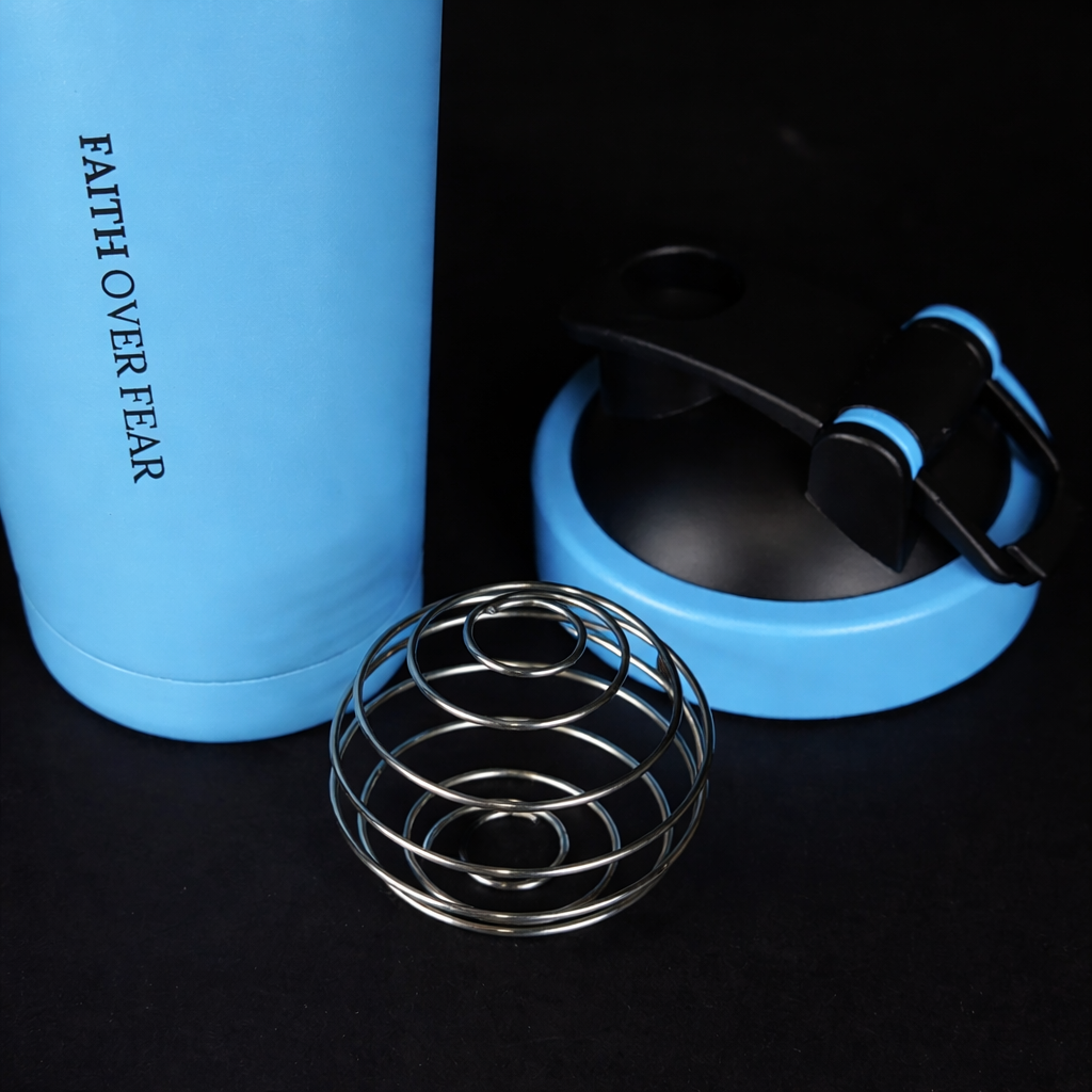 24oz Stainless Steel Faith Nova Deep Blue Shaker