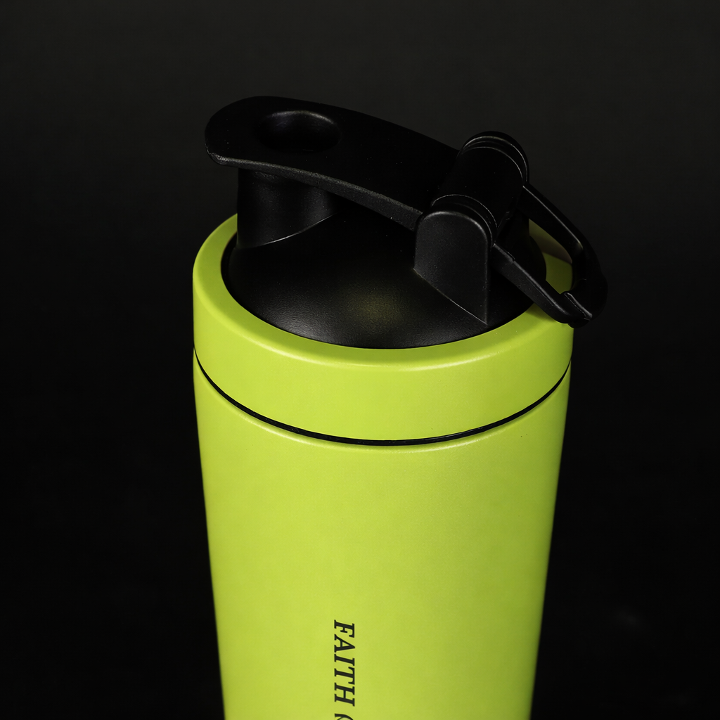24oz Stainless Steel Faith Nova Green Shaker