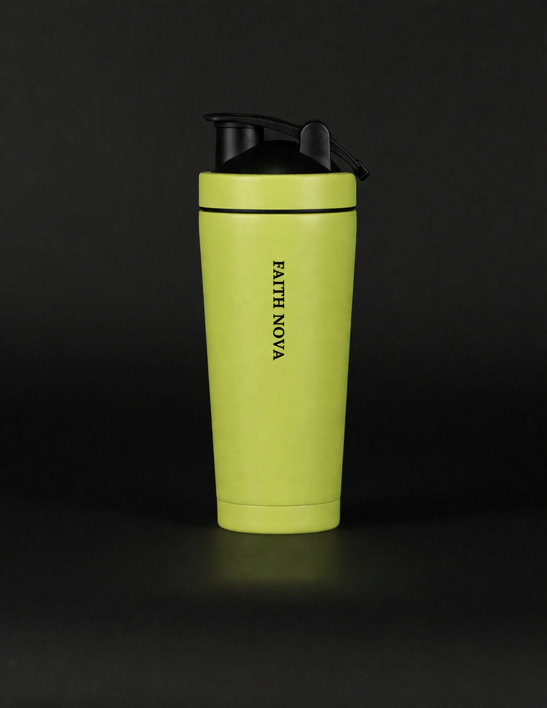24oz Stainless Steel Faith Nova Green Shaker