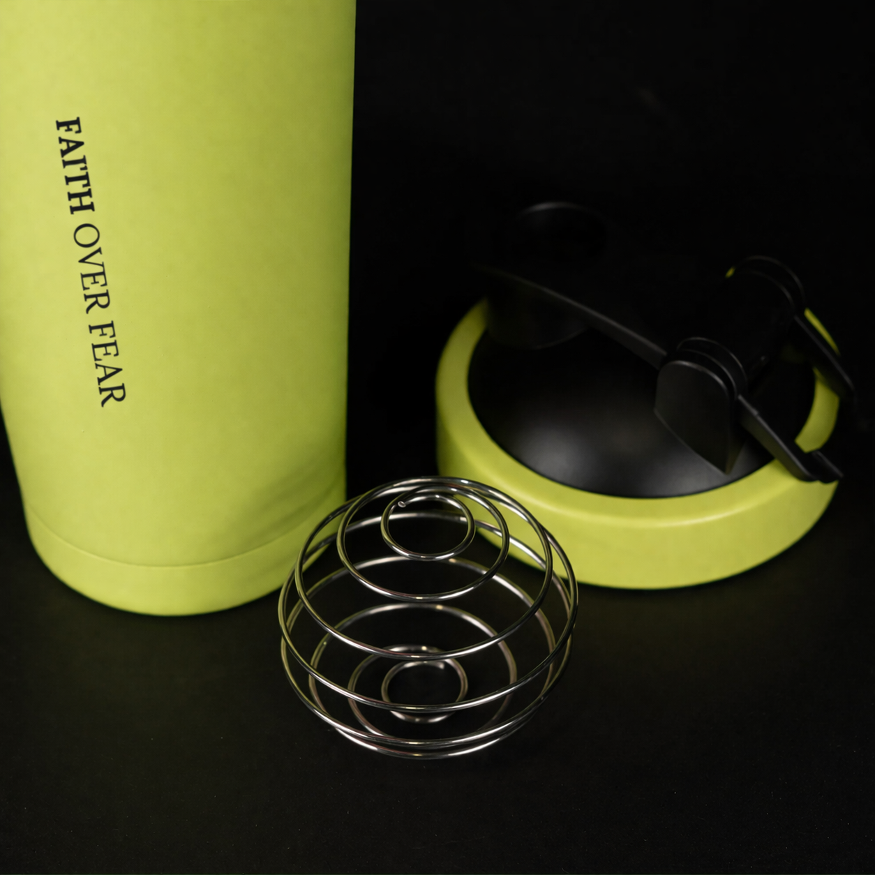 24oz Stainless Steel Faith Nova Green Shaker