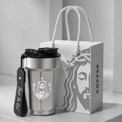 Trust In God Stainless Steel Tumbler – 16 oz Vacuum Insulated Cup, Keeps Drinks Hot & Cold 8–12 Hours