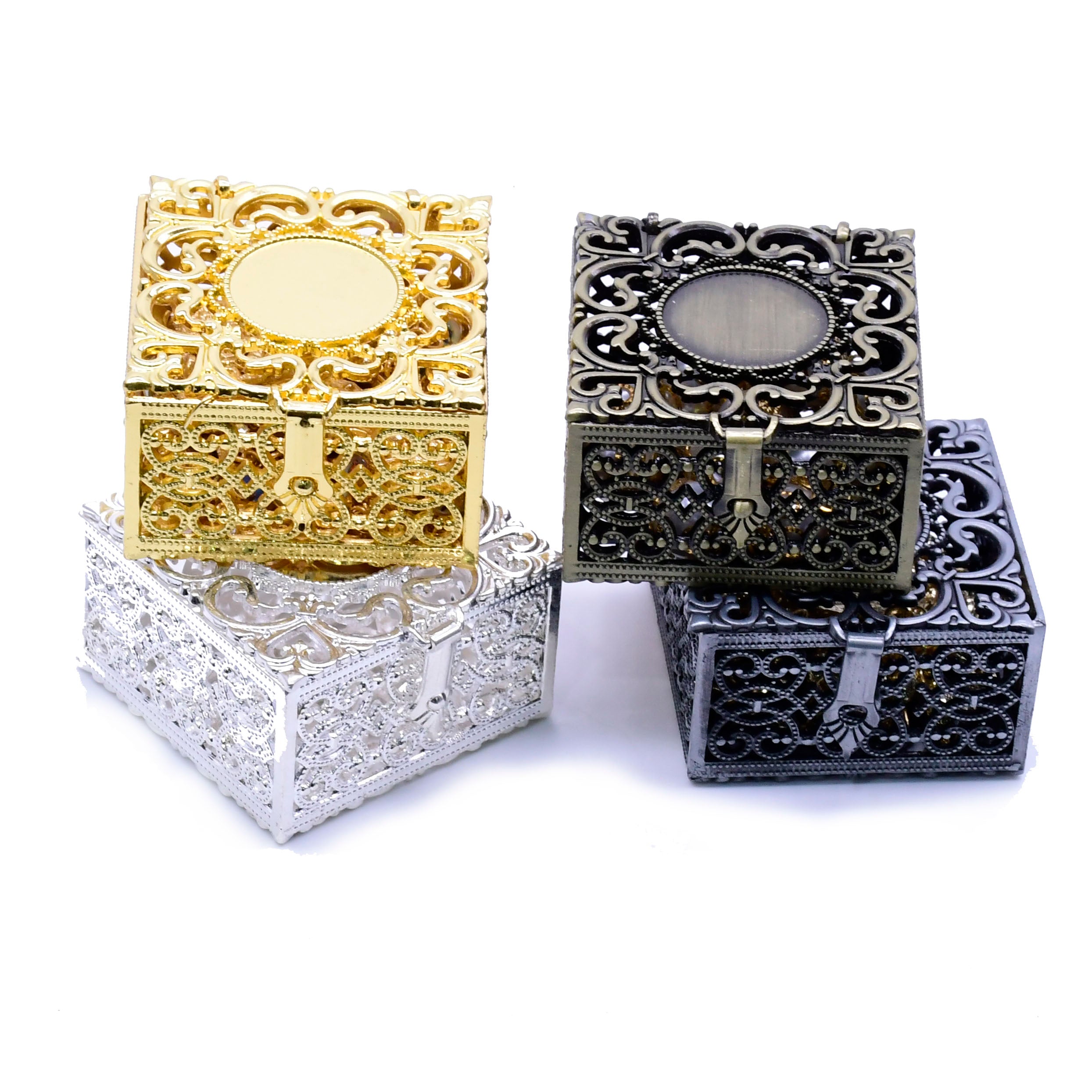 Rosary Beads Box Set Metal Christian Catholic Jewelry for Packaging