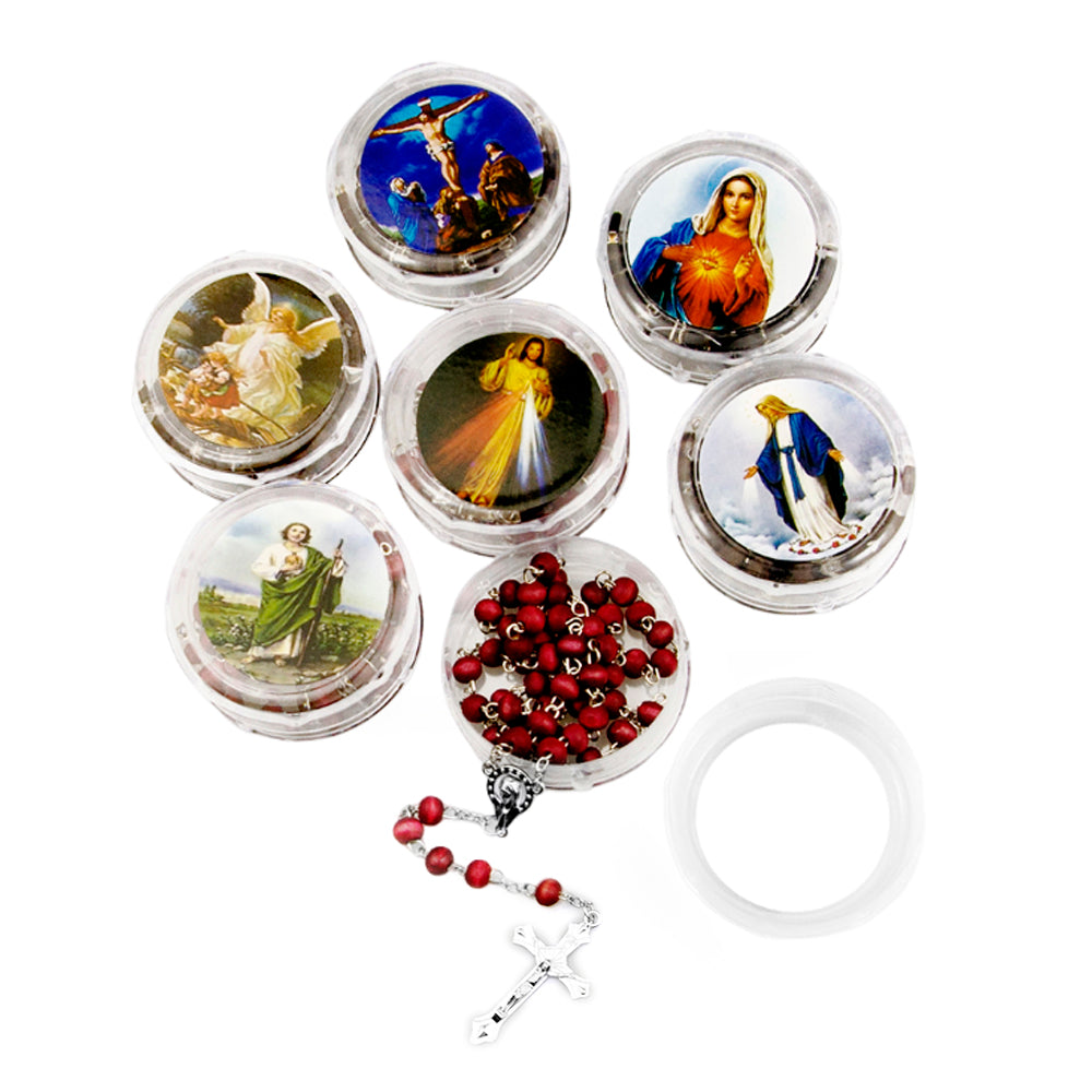 Catholic Rosary Necklace with Cross Pendant Prayer Chain