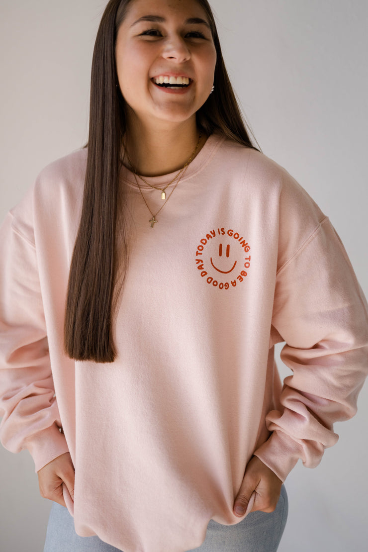 Good Day Sweatshirt - Blush