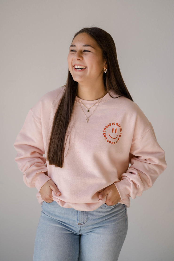 Good Day Sweatshirt - Blush