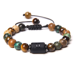 12 Zodiac Natural Stone Bracelet – Adjustable Astrology Bead Bracelet