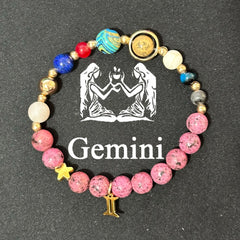 12 Zodiac Planet Bead Bracelet – Galaxy Astrology Crystal Bracelet