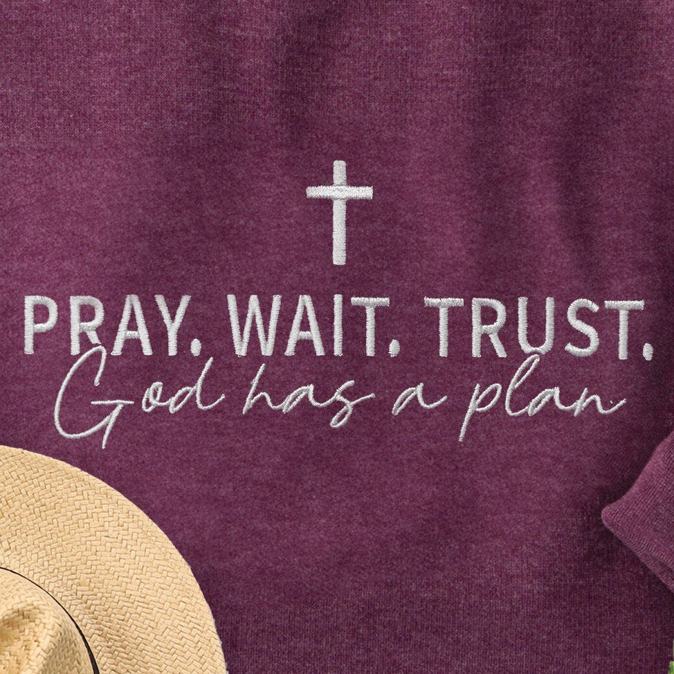Embroidered God Has a Plan Sweatshirt