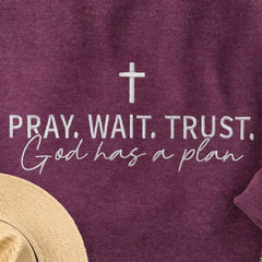 Embroidered God Has a Plan Sweatshirt