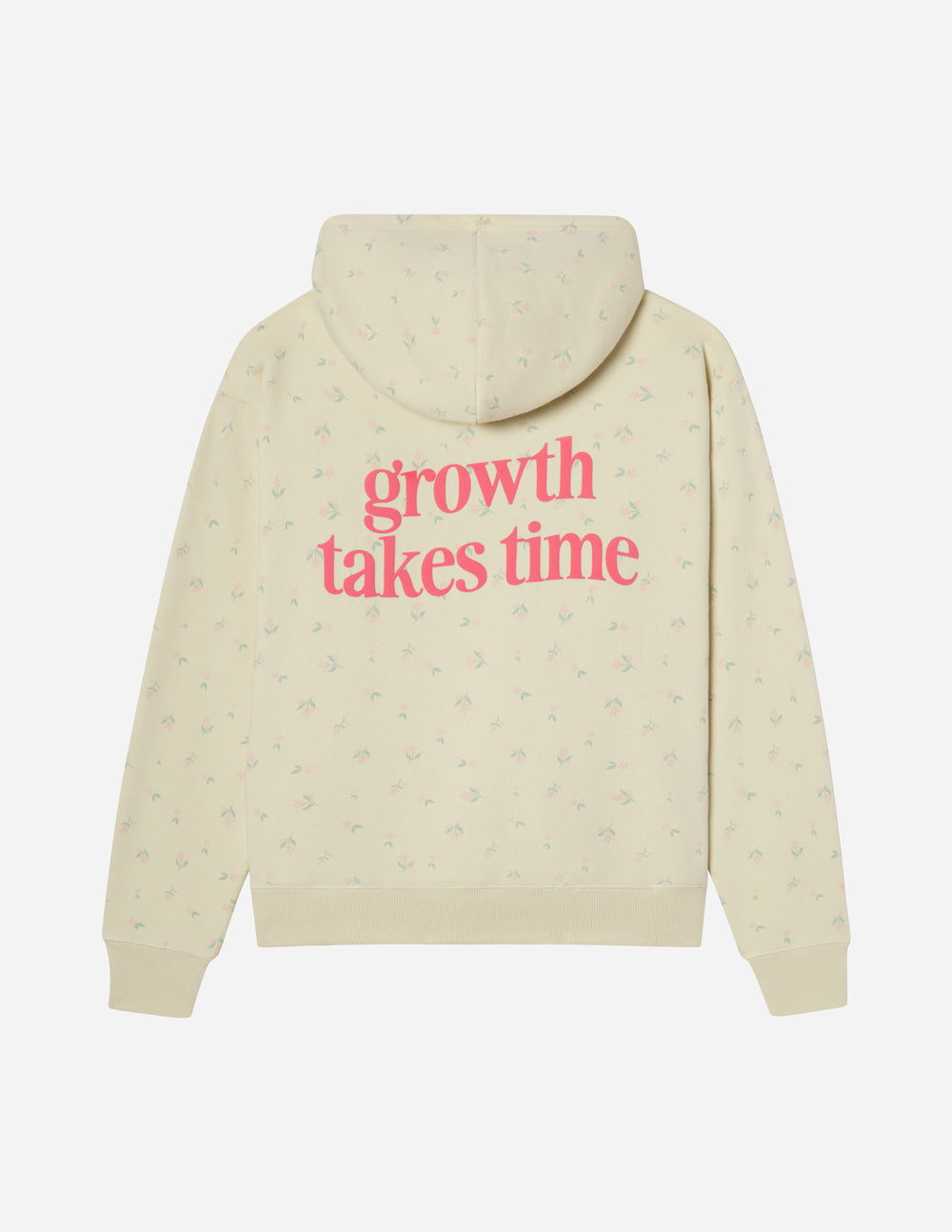 Growth Takes Time Allover Floral Unisex Hoodie