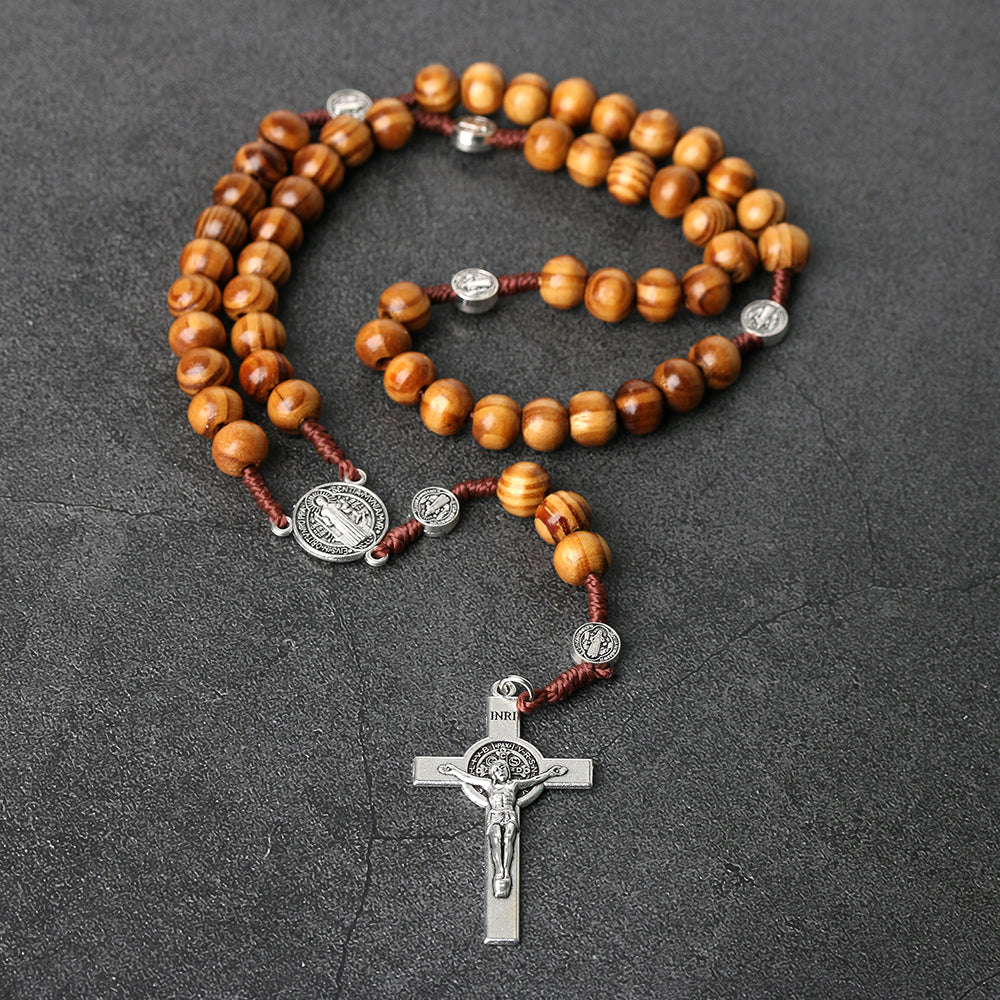 St. Benedict Rosary Necklace – A Powerful Symbol of Protection & Faith