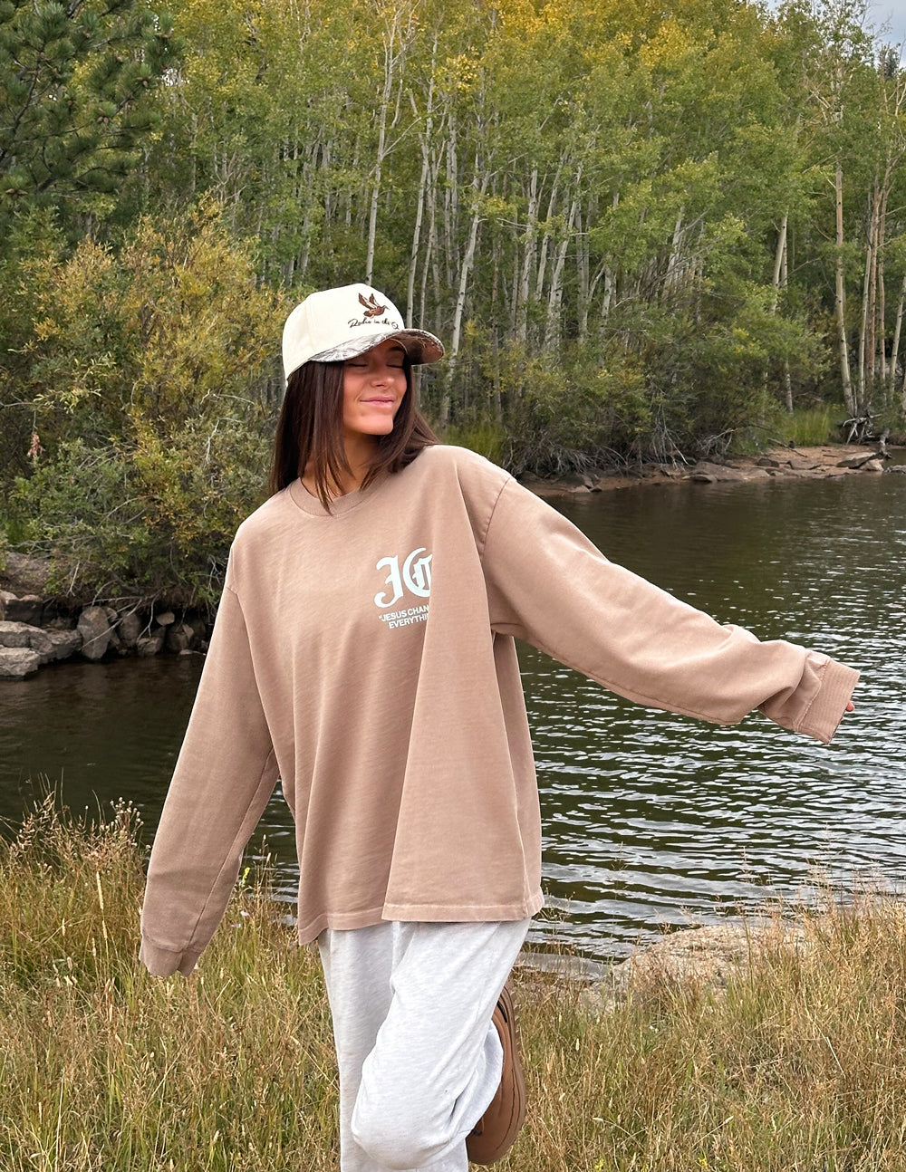 Jesus Changes Everything LS Heavyweight Tee