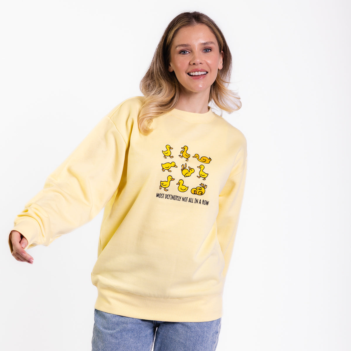 Not in a Row Embroidered Crewneck Sweatshirt