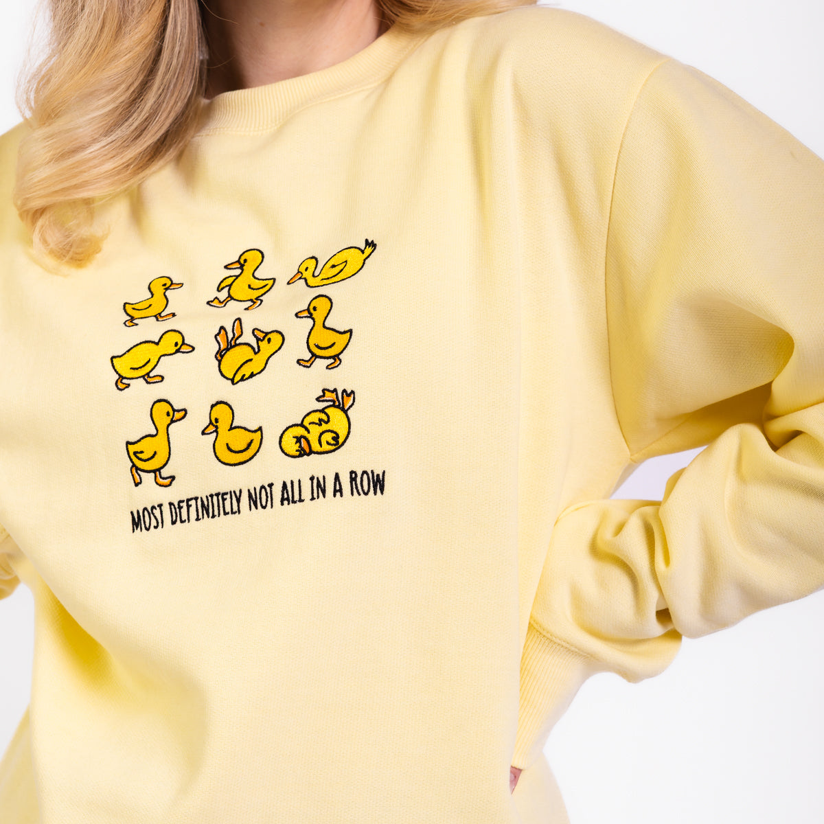 Not in a Row Embroidered Crewneck Sweatshirt