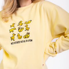 Not in a Row Embroidered Crewneck Sweatshirt