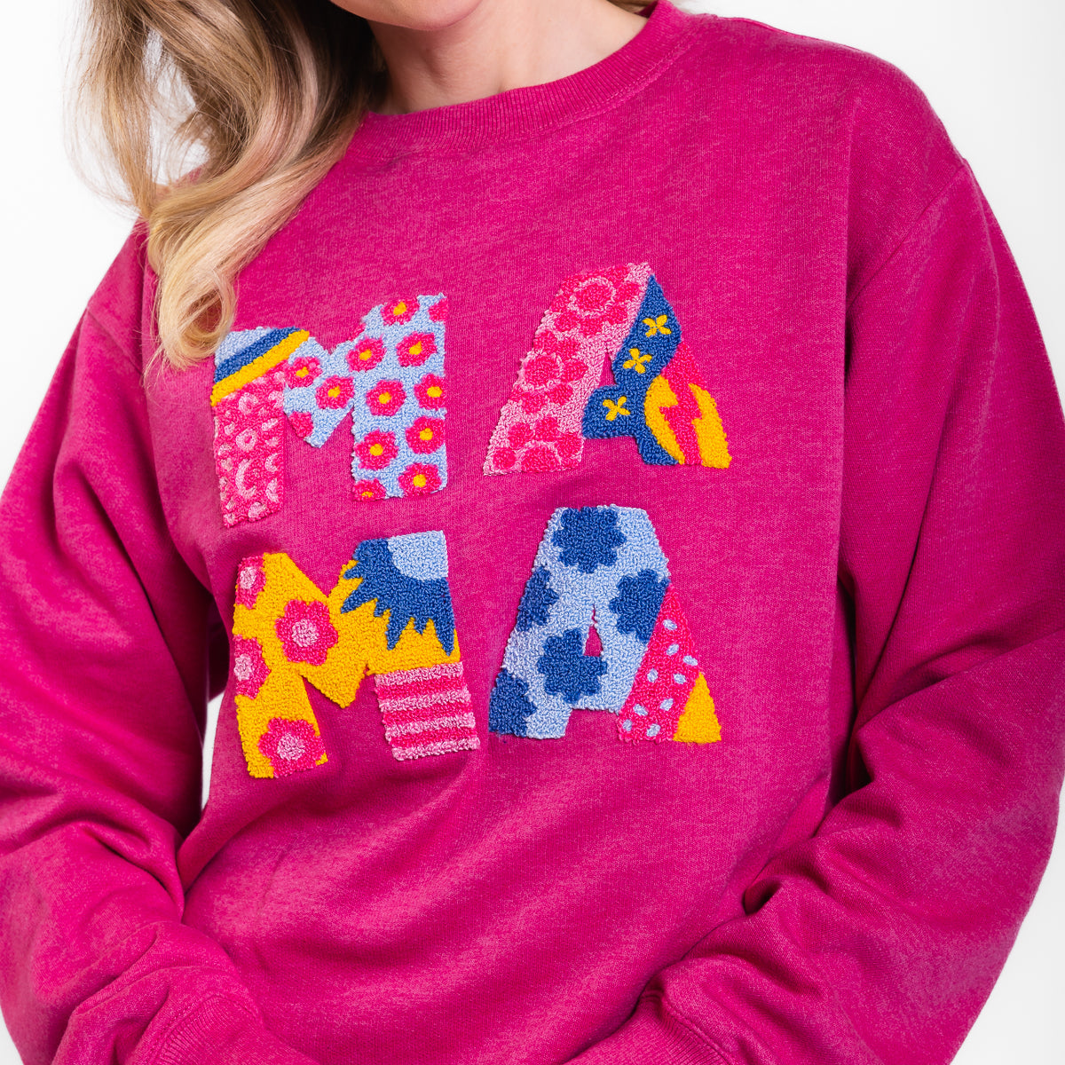 Mama Embellished Crewneck Sweatshirt