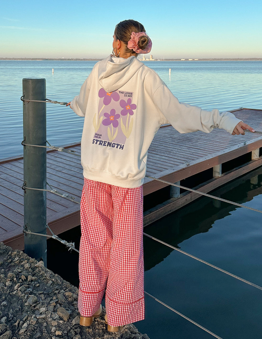 My Strength Floral Unisex Hoodie